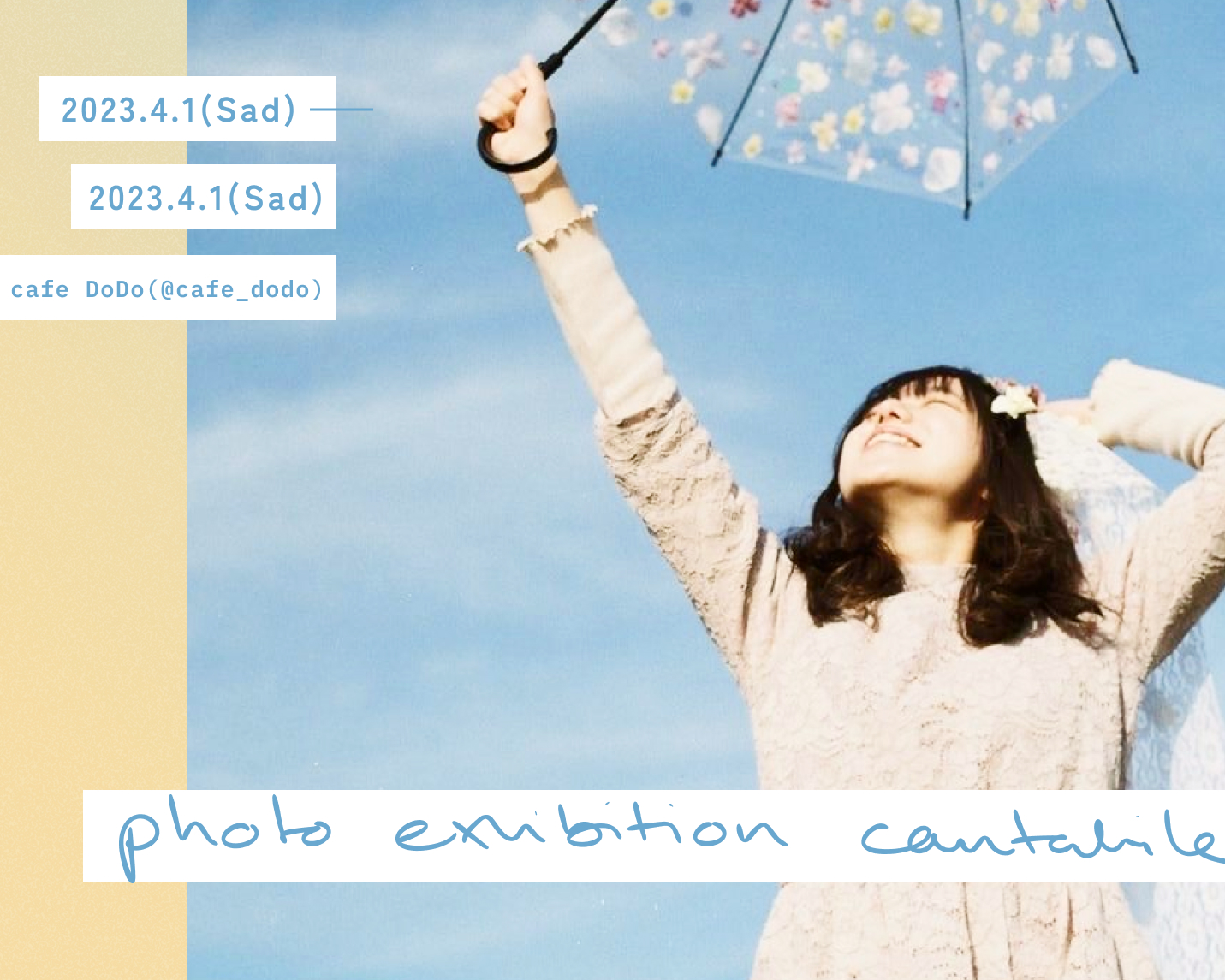 photo exhibition cantabile　チラシ/DM