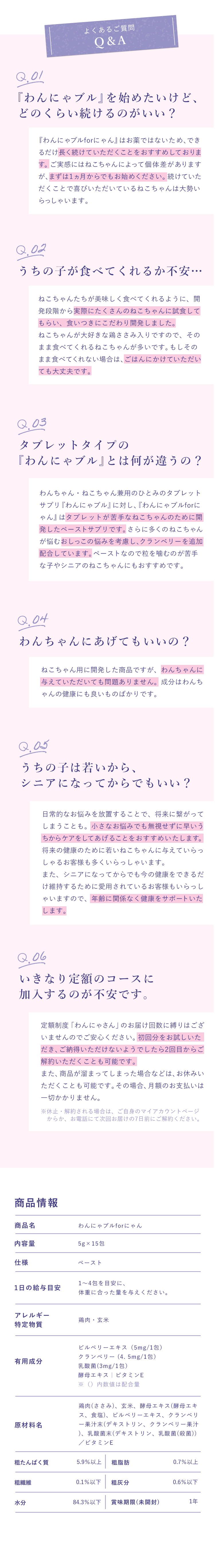 わかさ生活　わんにゃブルforにゃんLP