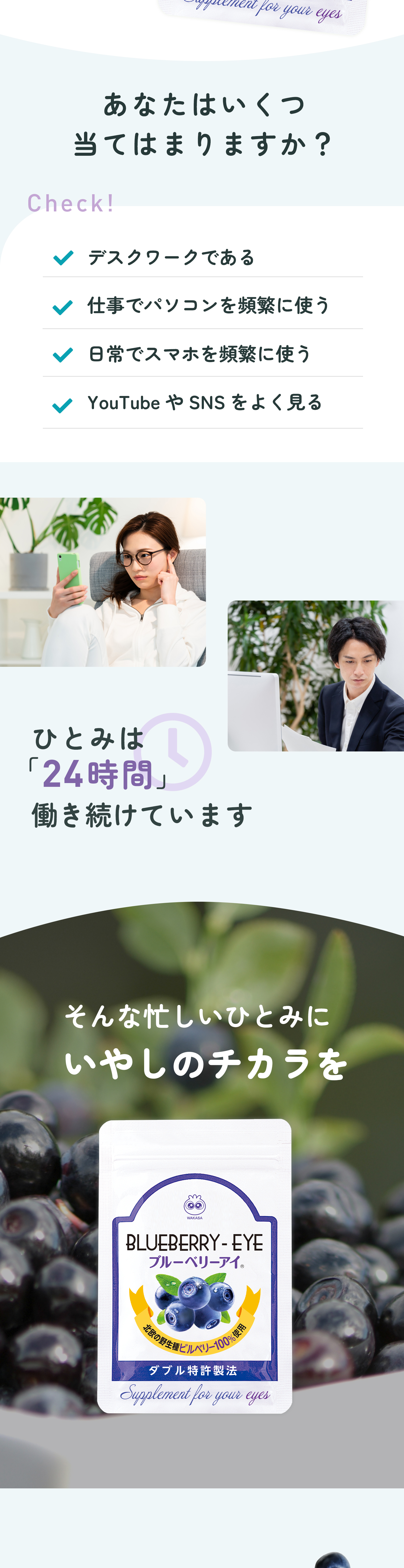 わかさ生活 ブルーベリーアイ定期購入LP