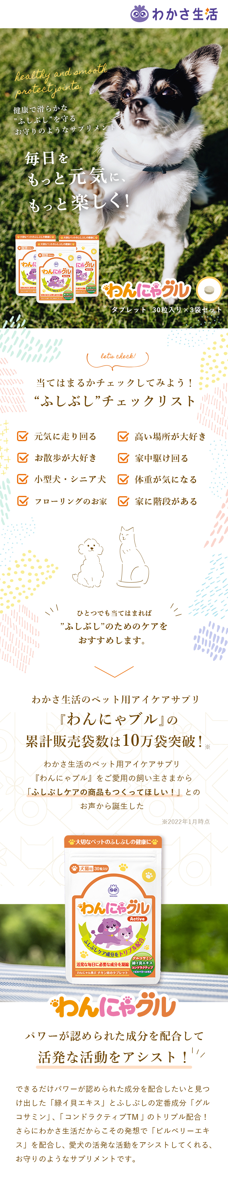 わかさ生活 わんにゃグル LP